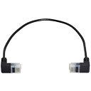 CableccウルトラスリムCat6イーサネットケーブルRJ45ダウンアングル25cmUTPネットワークケーブルパッチコードラップトップルーターTVBOX用90度Cat6aLan