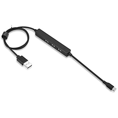 Cablecc 5Gbps USB 3.0デュアルポートハブケーブルバス電源（ノートパソコン、マウス、フラッシュディスク用）