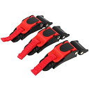 【3個セット】ヘルメットクリップ オートバイヘルメットロック ヘルメットホルダー プラスチック製 固定用 使用便利 取り付け簡単 2.76×0.87×0.55cm