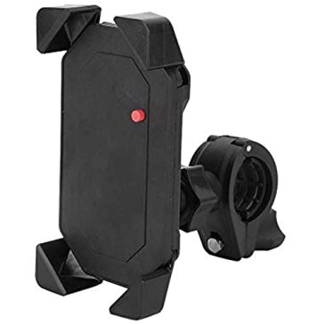 スマホホルダー バイク用 自転車用 オートバイ用ホルダー スマフォ固定スタンド 滑り止め 便利 ABS 横式ホルダー 脱着簡単 アンドロイド IOS対応 振り止め