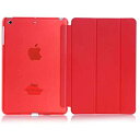 Ren He iPad Mini ケース クリア iPad Mini カバー レザー 超薄型 スタンド仕様 マグネット スリム傷つけ防止 オートスリープ ハード三つ折タイプ スマート式 レザー ケース カバー と半透明プラスティック製 バックケース iPad mini/iPad mini2 / iPad mini3 対応(2)