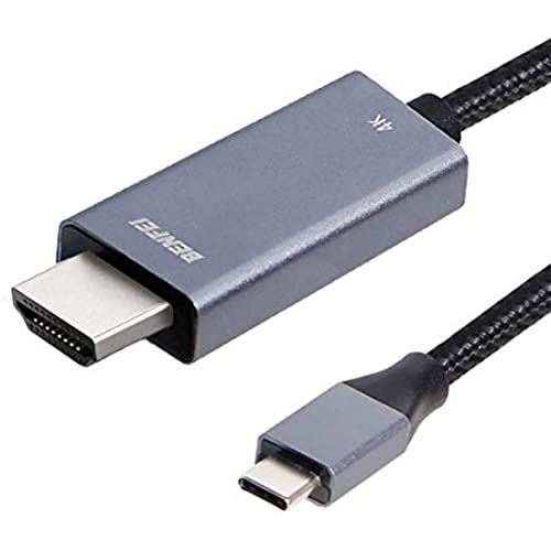 BENFEI USB Type C HDMI ϊ A_v^[ USB C to HDMIP[u 3fti0.9[gj ґg4K@60hz HDMIP[u(Thunderbolt 3݊) MacBook Macbook Pro iMac Chromebook Pixel Galaxy Note 8 / s8 Plus / s8 Huawei Mate 10Ή 0.9 m Xy[XO[