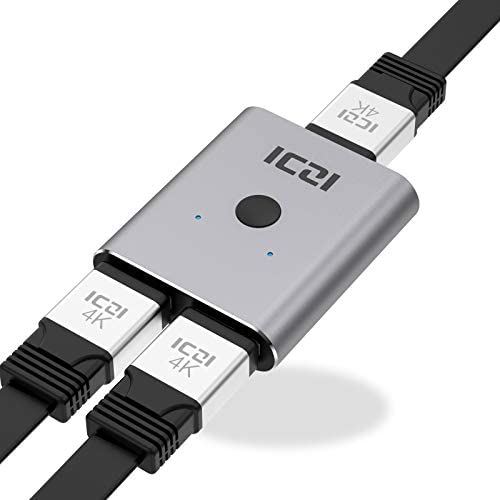 ICZI HDMI 切替器双方向セレクター HDMI 分配器 1入力2出力/2入力1出力 4K 30Hz 1080P 60Hz対応 手動切..