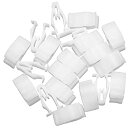 uxcell 固定クリップ プラスチック製 コンソール計器固定クリップカートリム ファスナー リベット インテリア 20個入り