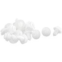 uxcell トリムクリップ リベット ドアトリム プラスチック材質 リテーナ スプラッシュガード カーリベット ホワイト
