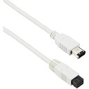 【2009年モデル】エレコム IEEE1394b FireWire800ケーブル 9pin-6pin 2.0m ホワイト IE-962WH