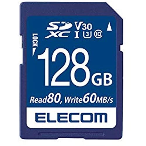 エレコム SDXCカード データ復旧付 ビデオスピードクラス対応 UHS-I U3 80MB s 128GB MF-FS128GU13V3R