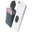 Sinjimoru 無線充電対応 手帳型カードケース専用マウントで固定するカードホルダー SUICA クレジットカード など3枚のカード収納できる着脱可能スマホカードケース、 iphone android対応 スマホ 背面 パスケース。Sinji Mount Flap, グレー