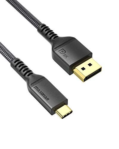 USB Type C DisplayPortケーブル1.4変換8k＠60Hz(7680x4320) Thunderbolt 3 DP ケーブル4K144Hz/120Hz 2MタイプC TO ディスプレイポートUSB Type-c-Displayport M1 MacBook Air Pro 2020-2017/ iPad Pro/Dell xps対応