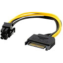 ・PCI EXPRESSビデオカード電源ケーブルアダプターは、PCIeビデオカードを予備のSATA電源接続を備えた電源に接続します・頑丈なグラフィックカードのSATA-6ピン電源ケーブルには、キー付きレール付きのオスSATAコネクタがあります。 PCIe電源ケーブルメスコネクタの統合ラッチにより、偶発的な切断を防止・PSUアップグレードセーバー電源ケーブルは、GPU電源ケーブルとしてPCIe接続なしの電源装置のオプションを提供します・6 PIN PCIe-15 PIN SATAメス-オスケーブルは、単一のSATA電源接続から電力を供給できる低電力ビデオグラフィックスカードに便利なソリューションを提供します・PCIeからSATAへの電源接続用のEVGA GeForce GTX 1080 Ti / GeForce GTX 750 Ti / GeForce 1070 Tiなどのグラフィックスカードと互換性のあるビデオグラフィックスカード※在庫更新のタイミングにより、在庫切れの場合やむをえずキャンセルさせていただく可能性があります。ご了承のほどよろしくお願いいたします。関連する商品はこちら【3本セット】8ピン-SATA電源ケーブル（S3,980円6個のセット、SATA電源スプリッターコードと3,980円Cable Matters SATA 電源 分3,980円（4パック）6ピンPCIe拡張ケーブルPCIe3,980円Cable Matters SATA 電源ケー3,980円Cable Matters SATA 電源4分5,925円オーディオファン シリアルATA電源変換ケーブ3,980円YNICE SATAケーブル + 電源ケーブル5,501円SinLoon 2.5インチ ハードディスク 3,980円新着商品はこちら2024/5/3Wuernine 2m オーディオケーブル Y3,980円2024/5/3細長風船 長いマジークバルーン 魔術風船 アー3,980円2024/5/3IMEEA キャッシュトレイ コイントレイ S3,980円再販商品はこちら2024/5/3アイフォンxsケース アイフォンx ケース ク6,534円2024/5/3オノカツ 十字穴付き 皿小ねじ ステンレス M3,980円2024/5/3(3枚入り) Frgnie for Huawe3,980円2024/05/04 更新