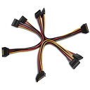 Cable Matters SATA 電源 分岐 SATA 電源2分岐ケーブル SATA 電源ケーブル Y字型 15ピン 3本セット 20cm