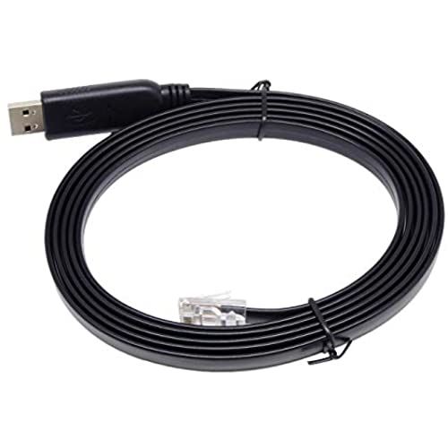 KAUMO USB RJ45 VA R\[P[u FTDI `bviCisco Juniper ȂǂɑΉj (2.0m, ubN)