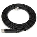KAUMO USB RJ45 シリアル コンソールケーブル FTDI チップ(Cisco Juniper などに対応) (3.6m, ブラック)