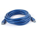 uxcell USB3.0アダプタケーブル USB3.0タイプAオス-オス 5Mケーブル長 スーパースピード(2)