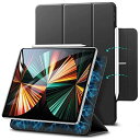 ESR iPad Pro 12.9 ケース 第五世代 5G 2021年モデル 磁気吸着 Apple Pencilのペアリングと充電に対応 オートスリープ ウェイ...