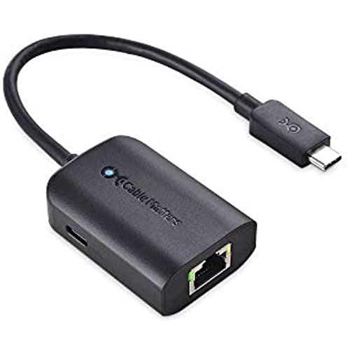 Cable Matters USB Type C LAN有線アダプター 2 in 1 100W PD急速充電 Type C to RJ45 ギガビットイーサネットギガビットイーサネット USB C LAN 変換アダプター Google TV Chromecast 2020 Versionで最大480Mbpsの有線イーサネット速度に対応