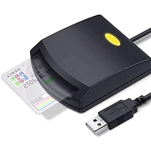 【2021最新進化版】接触型ICカードリーダライタ USB接続 マイナンバーカード 自宅で確定申告 CAC/SD/Micro SD (TF)/SIMスマートカードリーダーにも対応でき (ブラック) 住基カードに対応