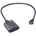 4K60Hz対応 ケーブル一体型 1入力2出力 HDMI分配器(ダウンスケール対応) RS-HDSP2C-4K 分配器 スプリッター PS5 ダウンスケーリング(2)