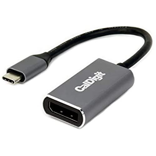 CalDigit USB-C to DisplayPort 1.4 Video Adapter - 8K Display Support, HDR, Compatible with Thunderbolt 3 / 4 / USB 3.1 / USB4 for Apple MacBook Air, 2016+ MacBook Pro (USB-C to DisplayPort 1.4) USB-C to DP 1.4