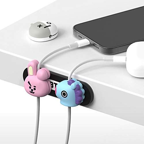 BT21 ^  P[u  z_[ 4̃LN^[1SET\ Ƃ P[u  Magnetic Cable Holder (SET A(RJ/SHOOKY/MANG/COOKY))