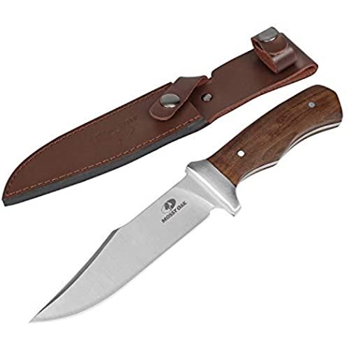 MOSSY OAK ナイフ シースナイフ フルタング 天然木ハンドル 切れ味良い アウトドア キャンプ 登山用 シース付き 全長275mm