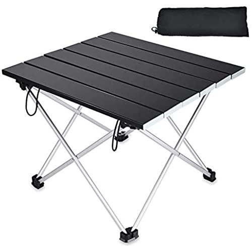 LATOOアウトドアテーブル アルミ製 折畳テーブル キャンプ テーブル 耐荷重30kg 専用収納袋付き 890g軽量 コンパクト折りたたみ時6cm×13cm×44cmのサムネイル