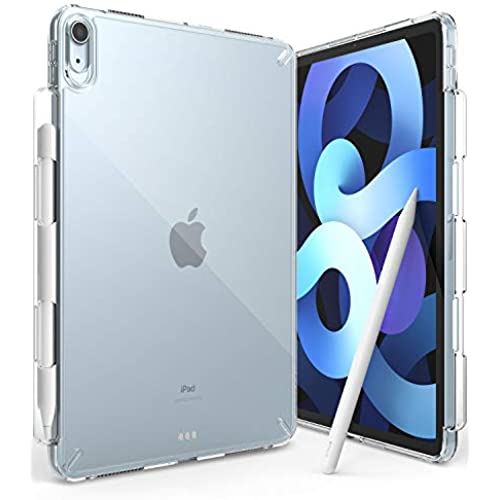 【Ringke】iPad Air4 ケース TPU+ポリカーボネートハイブリッド [Touch ID 対応] 10.9インチ iPad Air 第4世代 ペンシルホルダー ストラップホール 付き [米軍MIL規格取得] ... [iPad Air4] [iPad Air4 - クリア]