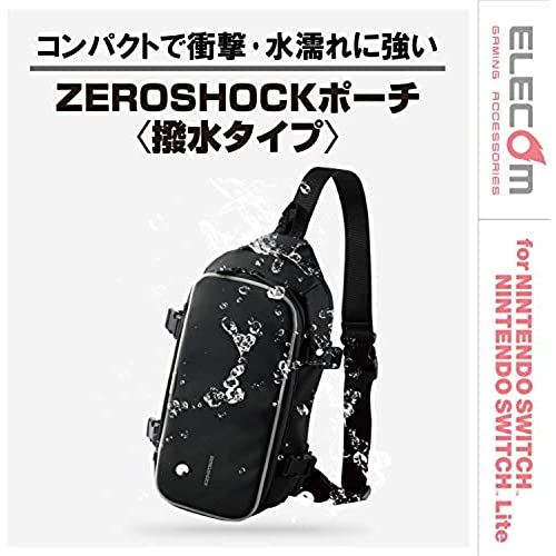 エレコム Nintendo Switch Lite/Nintendo Switch用 カバー ［超衝撃吸収・撥水仕様 ボディバッグ］ ブラック GM-NSLZSBWBK