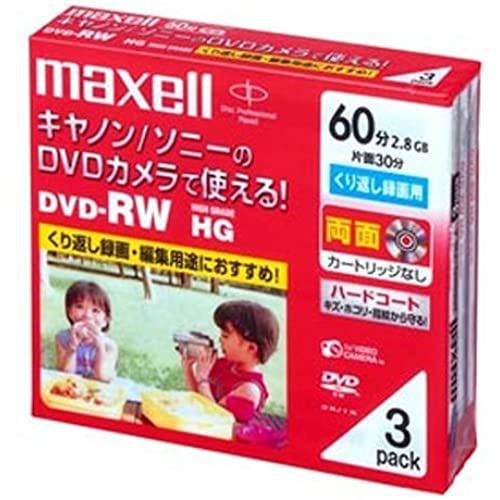 maxell ビデオカメラ用 DVD-RW 60分 3枚 1