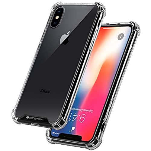 Goospery iPhone Xsケース クリスタルク