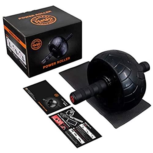 H&Yo 腹筋ローラー 静音仕様 アブローラー アブホイール マット付 自宅用腹筋器具 シックスパック 女性 初心者にも