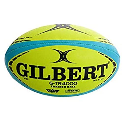 Gilbert G-TR4000 ギルバート ラグビーボール練習用4号 青緑x黄色 [並行輸入品]