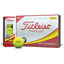 TITLEIST(タイトリスト) ゴルフボール 2018 DT TRUSOFT 2ピース 12個入り イエロー T6133S-J