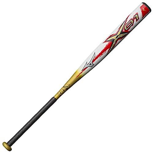 MIZUNO(ミズノ) ソフトボール3号 革・ゴムボール用 FRP製バット ミズノプロ エックス01 1CJFS10884 01680 ホワイト×ゴールド 84cm