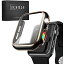 2021ǡYOFITAR Apple Watch   series6/SE/5/4 40mm åץ륦åݸС 饹ե η PCǺ ݸ Ķ ñ Ѿ׷ ƩΨ ֥å+