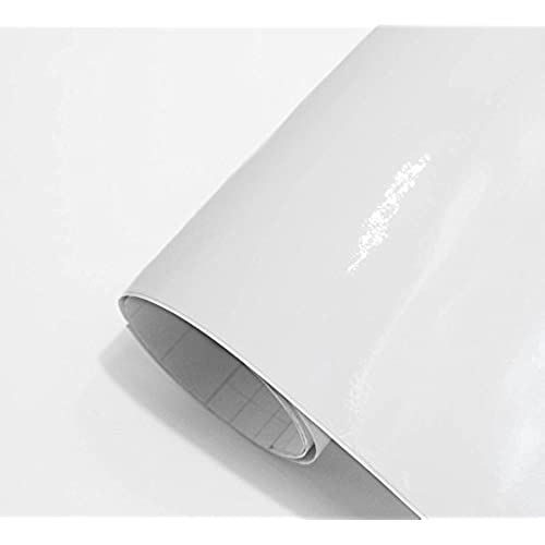 IlMondoMall グロスホワイト ラッピングシート 保護フィルム 艶有白 (152×035cm, ホワイト)