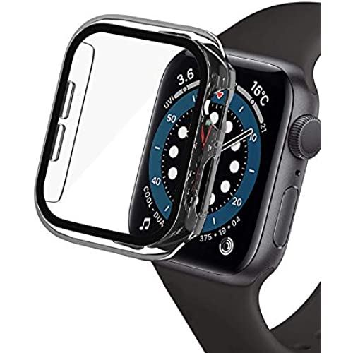 OJBSEN Apple Watch SE/Series6/Series5/Series4 40mm P[X Apple Watch ^tB tSʕیJo[ {Ɏq PCt[ ̌^ Jo[ ϏՌ ... NA