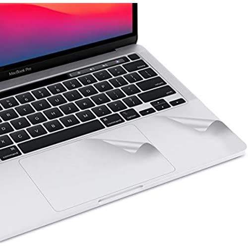 NEW 13インチMacBook Pro 2020 / M1 Chipトラックパッド保護フィルム パームレスト保護フィルム 保護シール (シルバー)