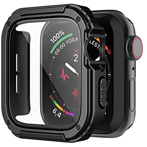 WASPO コンパチブル Apple watch ケース 頑丈 38mm 高感度強化フィルム付き アップルウォッチケース 保護カバー iWatch ケース 耐衝撃 落下 吸収(Series 3/2/1 ブラック) 38mm Series 3/2/1 WASPO コンパチブル Apple watch ケース 頑丈 38mm 高感度強化フィルム付き アップルウォッチケース 保護カバー iWatch ケース 耐衝撃 落下 吸収(Series 3/2/1 ブラック) 38mm Series 3/2/1