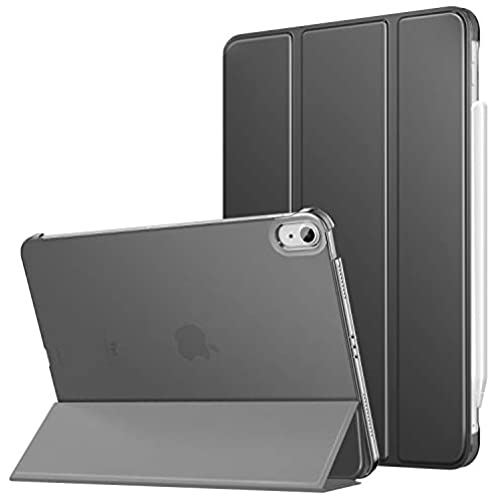 iPad Air4 ケース Royal Atic iPad Air 2020 10.9インチ iPad Air 第4世代 半透明 オートスリープ機能 Apple Pencil2のペアリング&充電に対応 三つ折りスタンド ... DarkGray