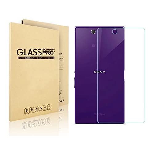 VIMVIP Sony Xperia XL39H Z Ultra 専用 ガラス 2.5D ラウンド 加工 液晶保護フィルム 強度9H 0.3mm 強化ガラスフィルム / 気泡ゼロ/指紋防止/保護シー (XL39H XL39H バック