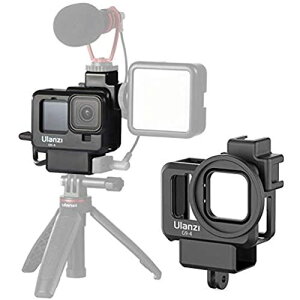 Ulanzi G9-4 Gopro Hero9 専用 保護ケース 直接充電可能 65g軽量アクションカメラ アクセサリーケース コールドシューマウントと 52mmフィルターアダプター付き Type-c充電口を用意され