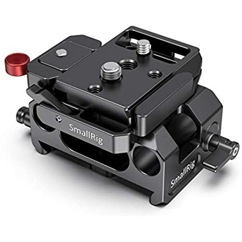 SMALLRIG BMPCC 4K用ベースプレート 15mmロッドサポートシステム付き（Manfrotto 501PL互換）-2266