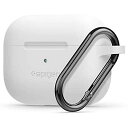 【Spigen】 Apple AirPods Pro ケース カラビナ リング 付き シンプル シリコン 収納ケース 軽量 キズ防止 防塵 衝撃 吸収 ワイヤレ...