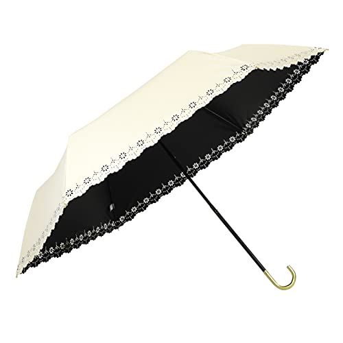 日傘 おりたたみ 晴雨兼用 レディース UVカット 遮光 99.99%以上 遮熱効果 3段伸縮 ミニ傘 50cm ヒートカット加工 透け感 花柄レース a.s.s.a(FM130/アイボリー) 日傘 おりたたみ 晴雨兼用 レディース UVカット 遮光 99.99%以上 遮熱効果 3段伸縮 ミニ傘 50cm ヒートカット加工 透け感 花柄レース a.s.s.a(FM130/アイボリー)