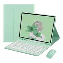 ワイヤレスマウス付き iPad6 iPad5 iPad Air2 キーボードケース カラフル 丸型キー レディース 可愛い iPad 第6世代 第5世代 アイパ...