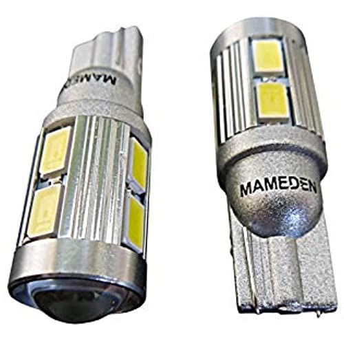 まめ電(MAMEDEN) T10 LED 5630SMD 10連 ポジション (1:ホワイト)