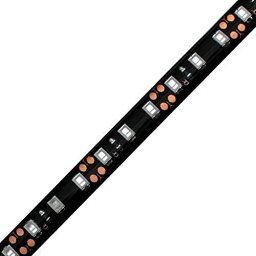 【2本入り】 高密度 120LED/m 12V 防水 LED テープライト 1チップ 10cm (黒ベース) 発光色：白色