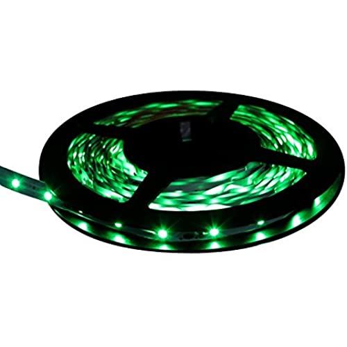 LEDテープライト 5m 300灯 12V 両端子 1チップ 薄型 非防水 単体 緑色
