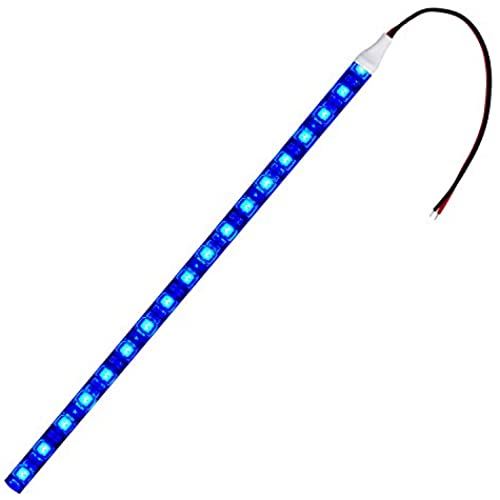 【1本入り】 LEDテープライト 12V 防水 3チップ 50cm (黒ベース) 発光色：青色